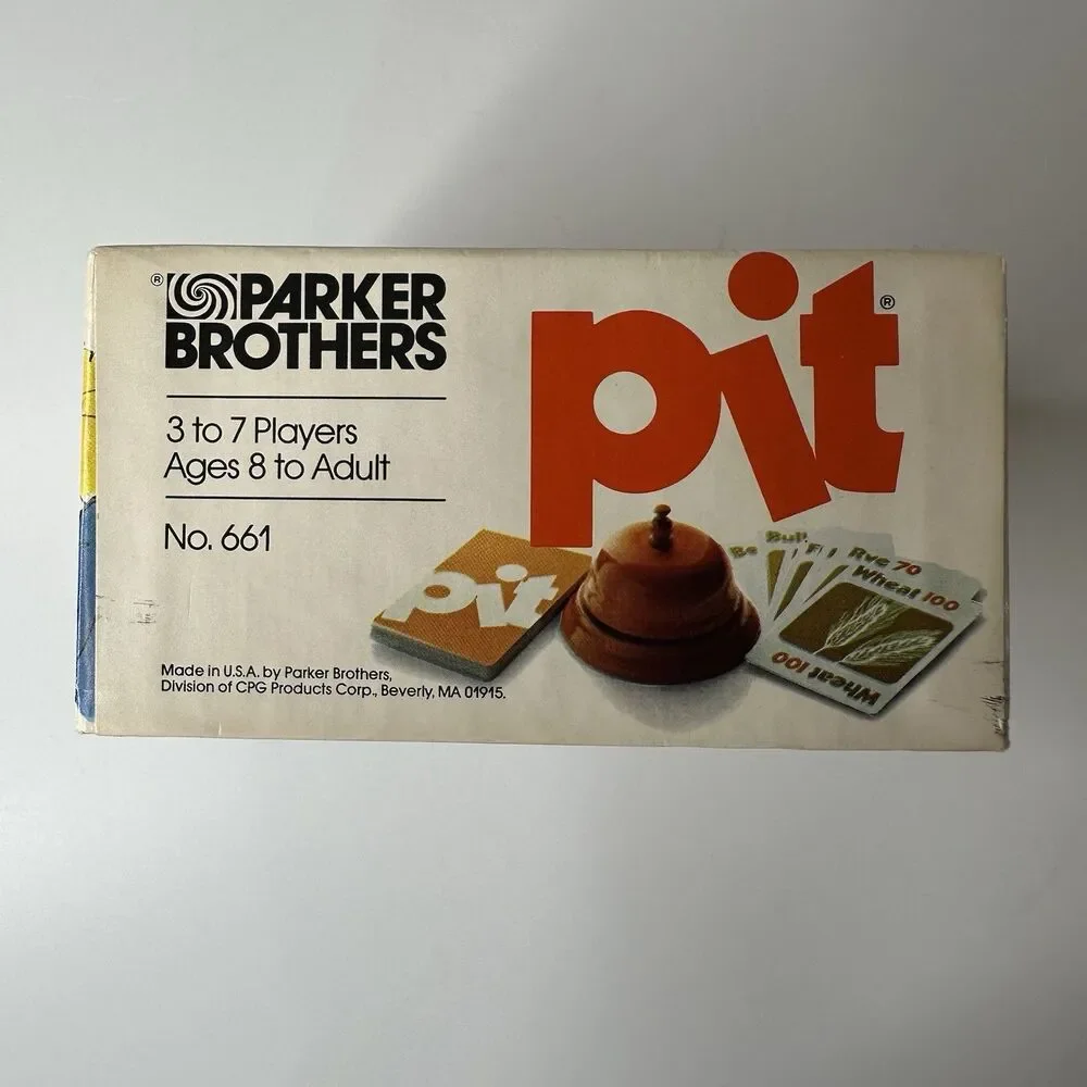 Vintage 1981 Pit Parker Brothers‎ Game BOX ONLY Replacement No.661